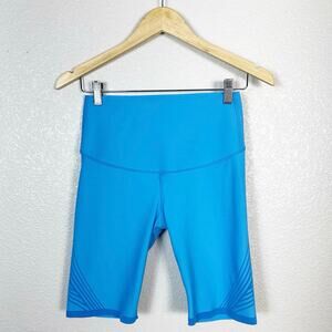 Fanka Womens Body Sculpt Reversible Athletic Workout Bike Short in Blue Medium